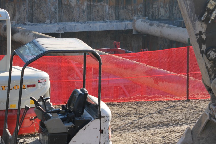 Belmont Village tower crane stub