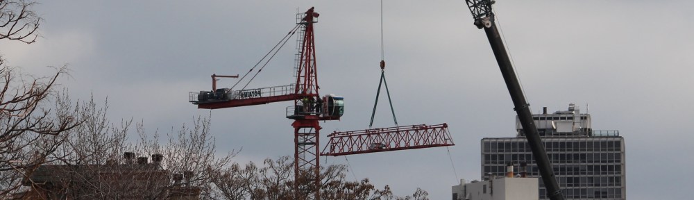 Belmont Village tower crane