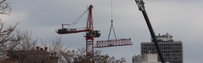 Belmont Village tower crane