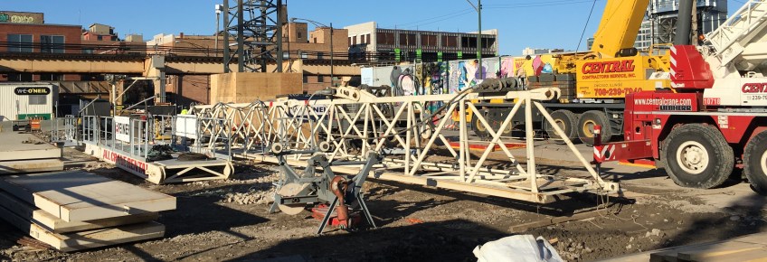 Twelve01West tower crane