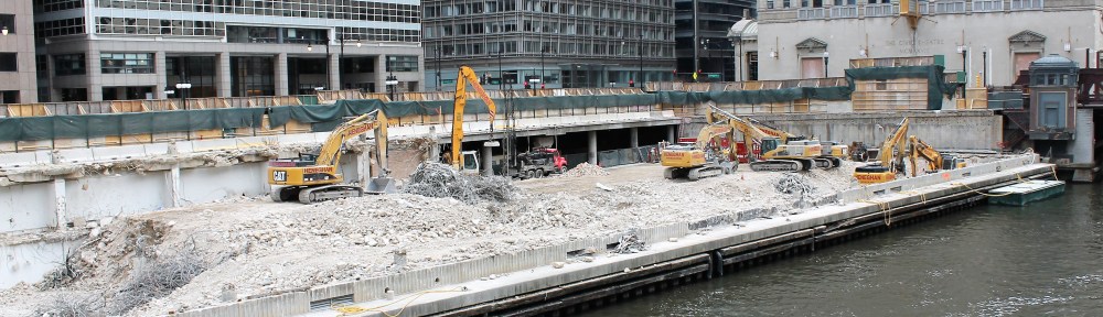110 North Wacker demolition April 2018