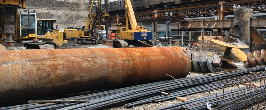 145 South Wells caissons