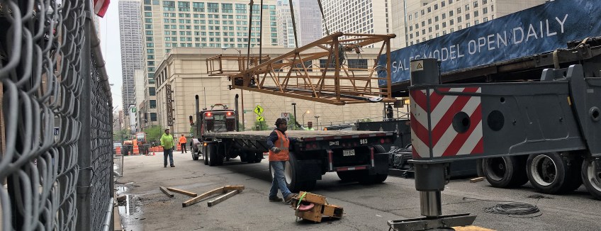 Renelle on the River crane removal
