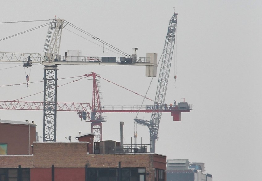 210 North Carpenter crane removal