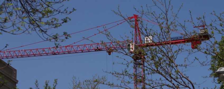 5252 South Cornell tower crane