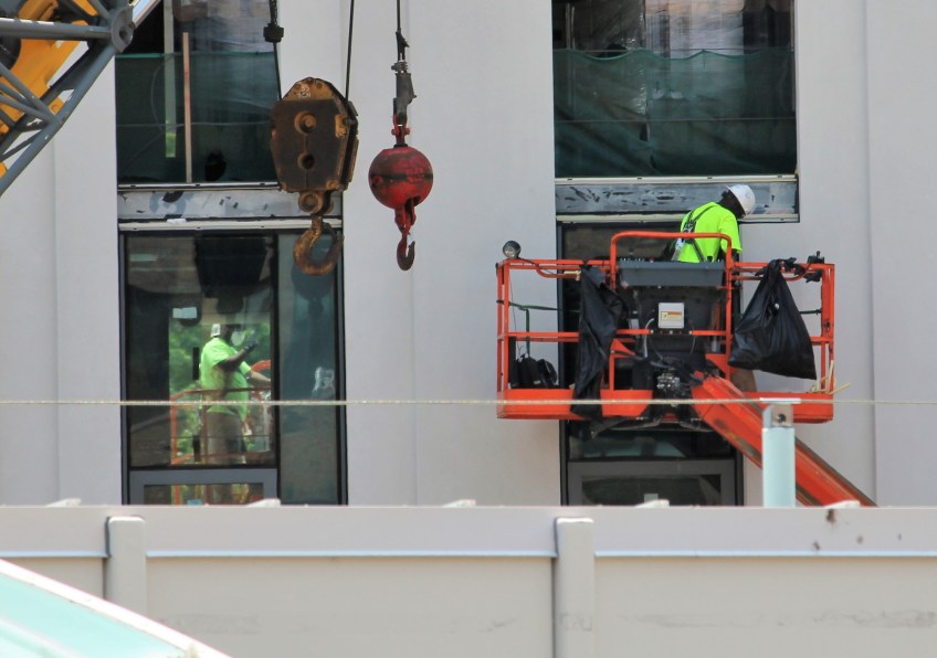 UIC Harrison Hall June glass