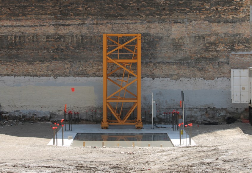 145 South Wells tower crane stub