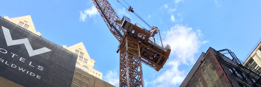 145 South Wells tower crane