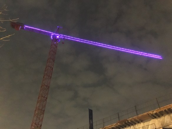 Old Town Park Onni Group glowing crane