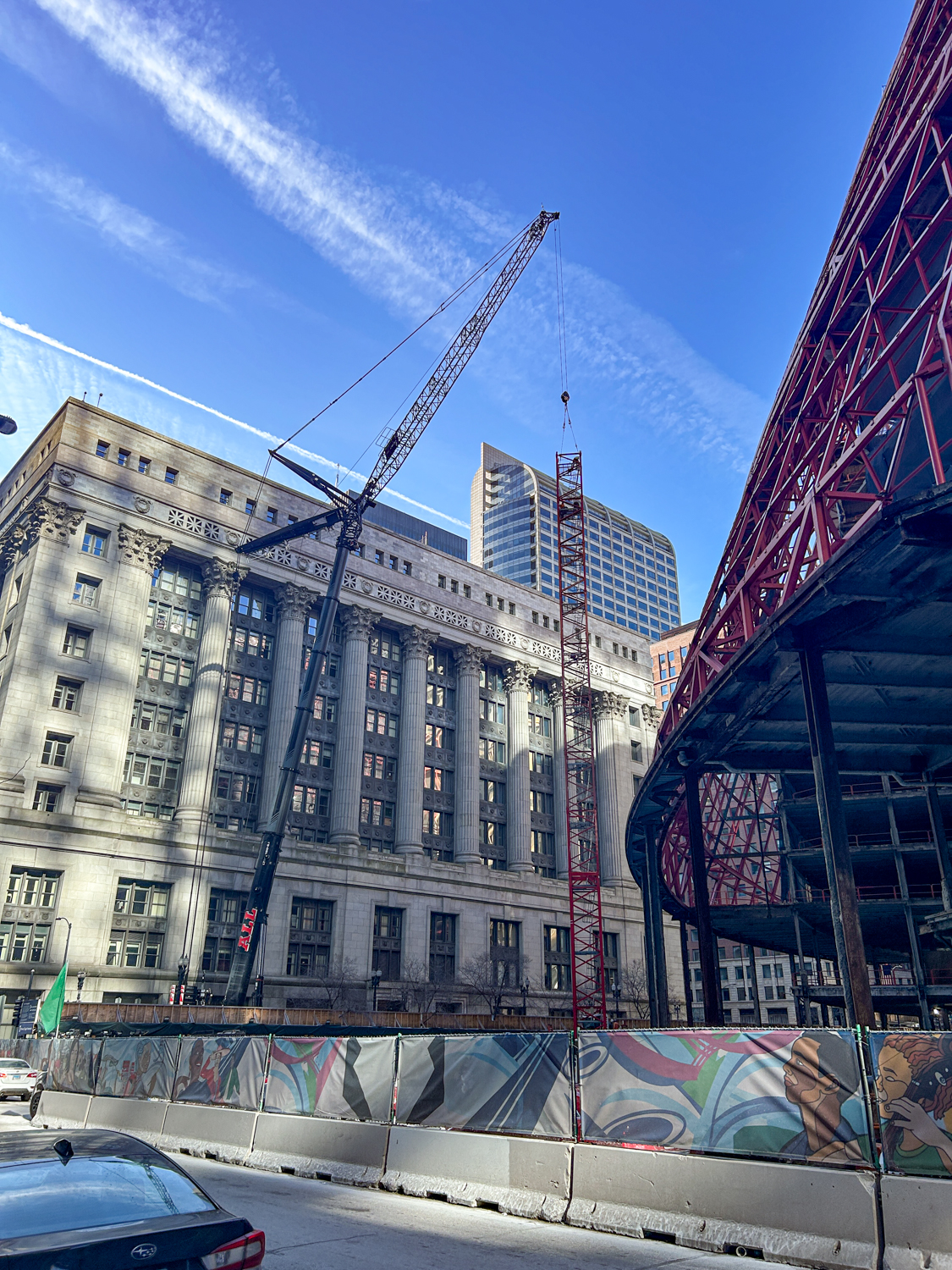 Building Up Chicago An Eye On Chicago 51098 Thompson Center Crane 09 
